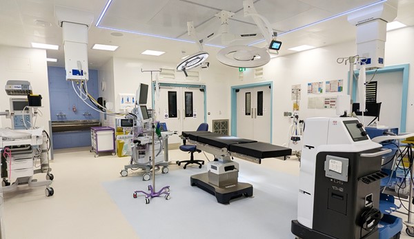 Inside the new theatre at Hereford County Hospital